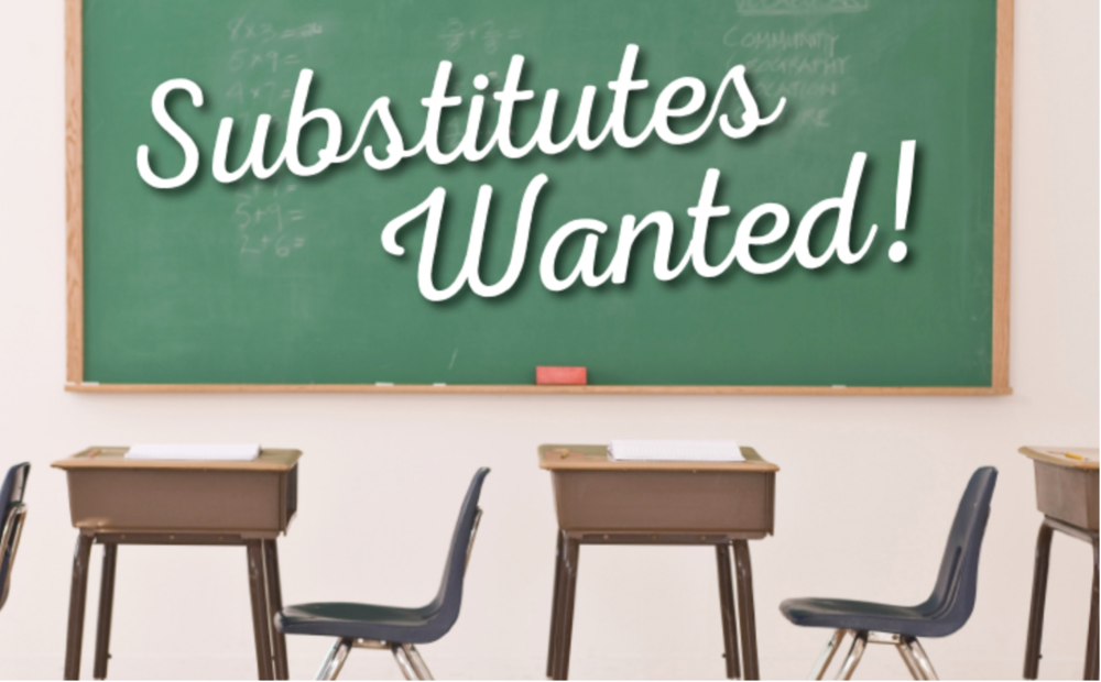Substitutes wanted