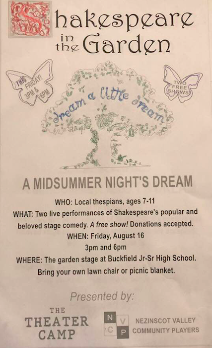 Shakespeare in the Garden - A Midsummer Night's Dream