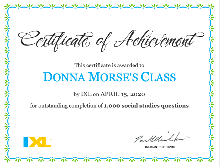 Social Studies Award XIL