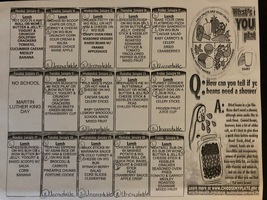 HSES Menu for 1/13-1/31