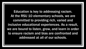 RSU #10 Elementary School Statement Regarding Racism
