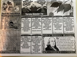 HSES Lunch Menu for 11/18-11/26