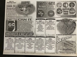 HSES Menu for 1/2-1/10