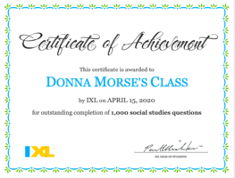 Social Studies Award XIL