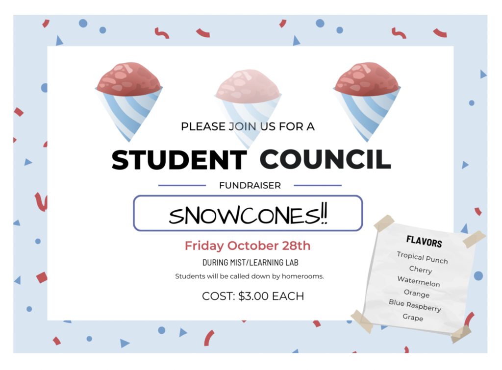 Snow Cone Fundraiser